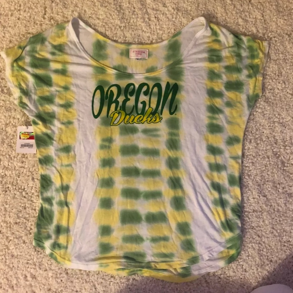 Oregon Ducks Off the Shoulder Top